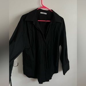 Women’s Long sleeve button down Cover up Oversize Size S